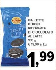 Gallette Di Riso Ricoperte Di Cioccolato Al Latte