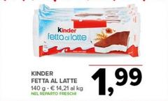 Kinder - Fetta Al Latte