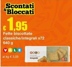 Vale - Fette Biscottate Classiche