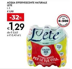 Lete - Acqua Effervescente Naturale