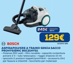 Bosch - Aspirapolvere A Traino Senza Sacco Prohygienic Bgc21hyg11