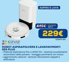 Ezviz - Robot Aspirapolvere E Lavapavimenti Res5 Plus