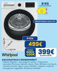 Whirlpool - Asciugatrice CWD83MWBSIIT
