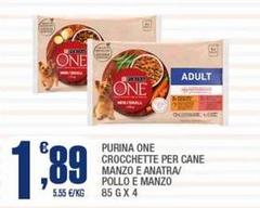 Purina - One Crocchette Per Cane Manzo E Anatra