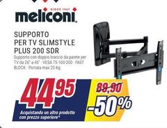 Meliconi - Supporto Per Tv Slimstyle Plus 200 SDR