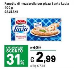 Galbani - Panetto Di Mozzarella Per Pizza Santa Lucia