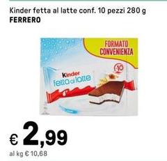 Ferrero - Kinder Fetta Al Latte