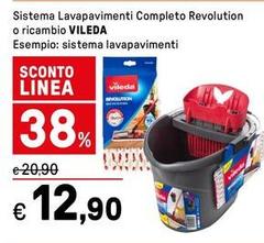 Vileda - Sistema Lavapavimenti Completo Revolution O Ricambio