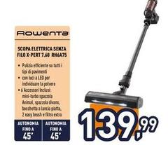 Rowenta - Scopa Elettrica Senza Filo X-Pert 7.60 RH6A75