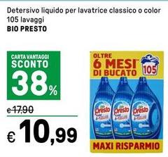 Bio Presto - Detersivo Liquido Per Lavatrice Classico O Color