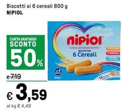 Nipiol - Biscotti Ai 6 Cereali
