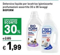 Bioform - Detersivo Liquido Per Lavatrice Igienizzante 