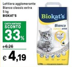Biokat's - Lettiera Agglomerante Bianco Classic Extra