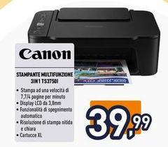 Canon - Stampante Multifunzione 3in1 TS3750I