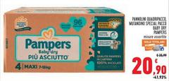 Pampers - Pannolini Quadripacco, Mottando Specia Al Cacco Baby Dry