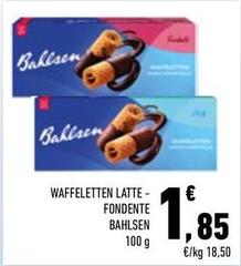 Bahlsen - Waffeletten Latte Fondente