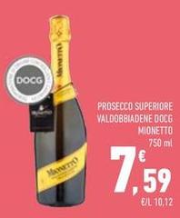 Mionetto - Prosecco Superiore Valdobbiadene DOCG