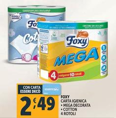 Foxy - Carta Igienica Mega Decorata