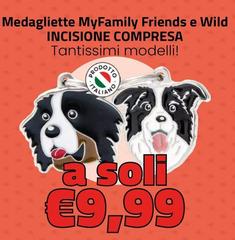 My Family - Medagliette Friends E Wild Incisione Compresa