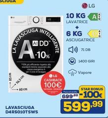 LG - Lavasciuga D4R5010TSWS
