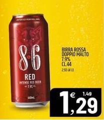 86 Original - Birra Rossa Doppio Malto 7.9%