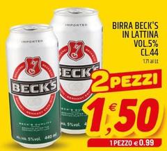 Becks - Birra In Lattina Vol.5%