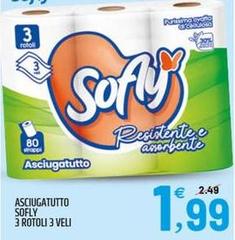 Sofly - Asciugatutto 3 Rotoli 3 Veli