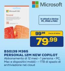 Microsoft - Bs0139 M365 Personal 12m New Copilot