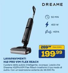 Dreame - Lavapavimenti H12 Pro Vim Flex Reach