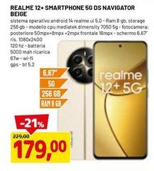 Realme - 12+ Smartphone 5G Ds Navigator Beige
