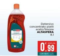 Sfera - Detersivo Concentrato Piatti Aceto/Limone