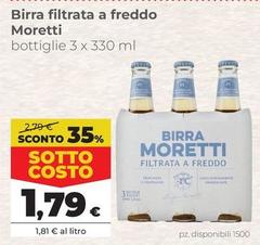 Moretti - Birra Filtrata A Freddo