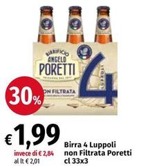Angelo poretti - Birra 4 Luppoli Non Filtrata