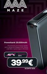 Maze - Powerbank 20.000mAh