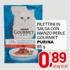 Purina - Filettini In Salsa Con Manzo Perle Gourmet