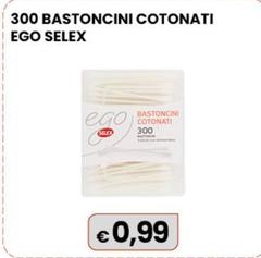 Selex - 300 Bastoncini Cotonati Ego 