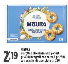Misura - Biscotti Dolcesenza Allo Yogurt
