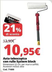 Asta - Astra Telescopica Con Rullo System Block