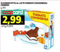 Ferrero - 10 Kinder Fetta Al Latte