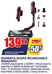 Rowenta - Scopa Ricaricabile RH9A32WO