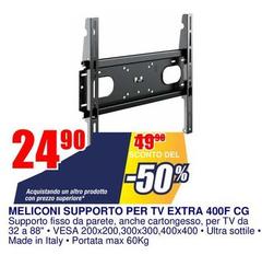 Meliconi - Supporto Per Tv Extra 400f Cg