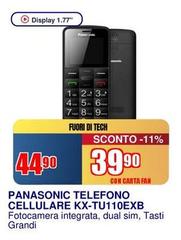 Panasonic - Telufono Cellulare KX-TU110EXB