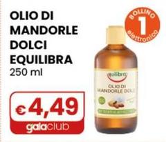 Equilibra - Olio Di Mandorle Dolci 250 Ml