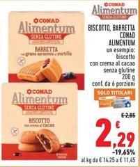 Conad - Alimentum Biscotto, Barretta