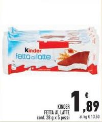 Kinder - Fetta Al Latte