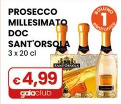 Sant'Orsola - Prosecco Millesimato DOC 3 X 20 Cl