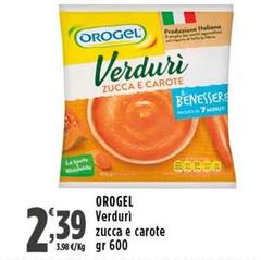 Orogel - Verduri Zucca E Carote