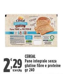 Cereal - Pane Integrale Senza Glutine Fibre E Proteine