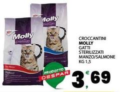 Molly - Croccantini  Gatti Sterilizzati Manzo/Salmone