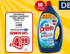 Bio Presto - Detersivo Liquido Lavatrice Total 4+1